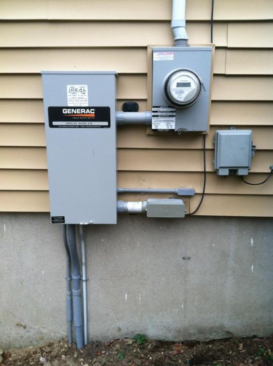 200 Amp Service Entrance Rated Transfer Switch Install